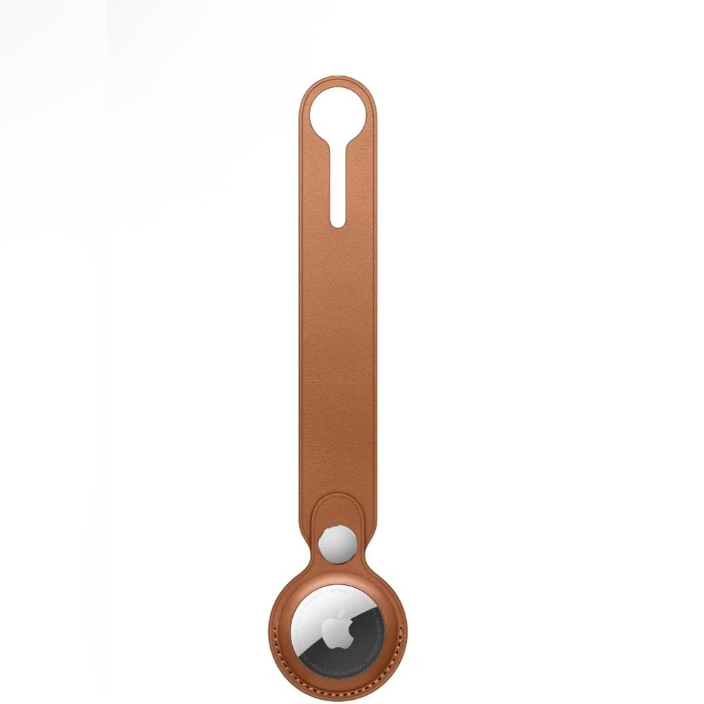 Apple AirTag Leather Loop in Tan